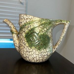 Vintage McCoy Grecian teapot 24K Gold